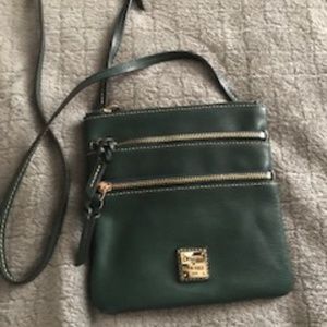 Dooney & Bourke Green Leather Crossbody Bag - Almo